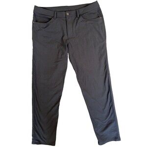 Lululemon ABC Commission Pants Mens 34 Black Stretch Travel Golf Casual Trouser